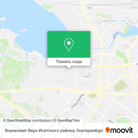 Карта Военкомат Верх-Исетского района