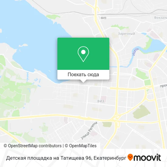 Карта Детская площадка на Татищева 96