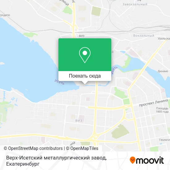 Карта Верх-Исетский металлургический завод