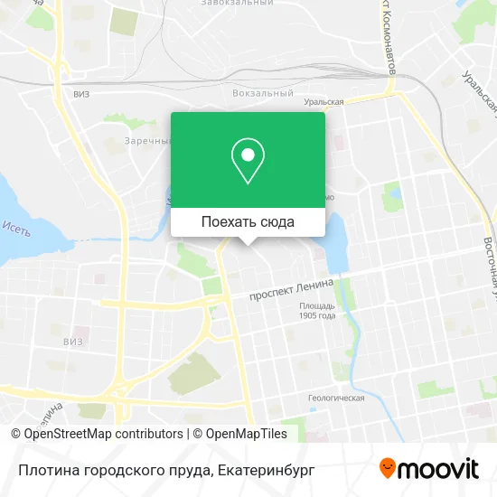 Карта Плотина городского пруда