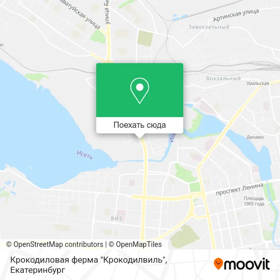 Карта Крокодиловая ферма "Крокодилвиль"