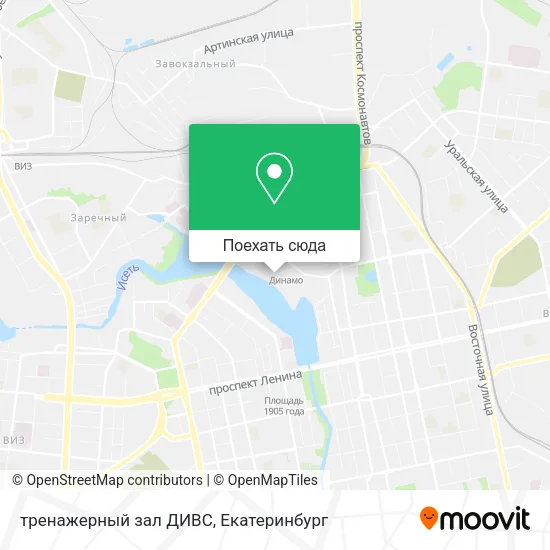 Карта тренажерный зал ДИВС