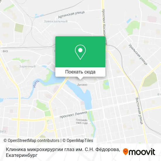 Карта Клиника микрохирургии глаз им. С.Н. Фёдорова