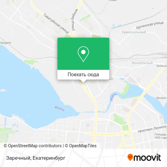 Карта Заречный