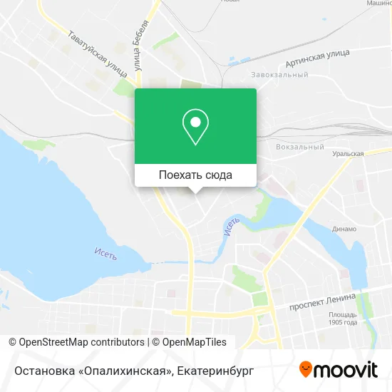 Карта Остановка «Опалихинская»