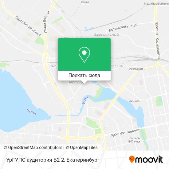 Карта УрГУПС аудитория Б2-2