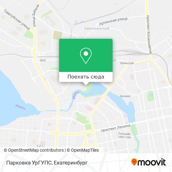 Карта Парковка УрГУПС