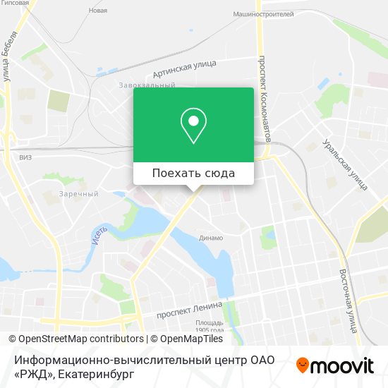 Карта Информационно-вычислительный центр ОАО «РЖД»