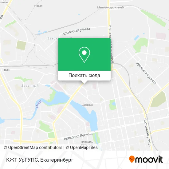 Карта КЖТ УрГУПС