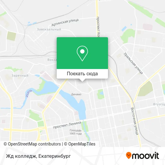 Карта Жд колледж