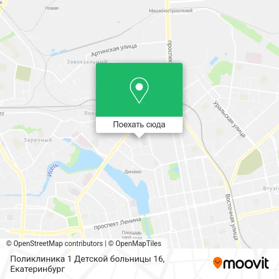 Карта Поликлиника 1 Детской больницы 16