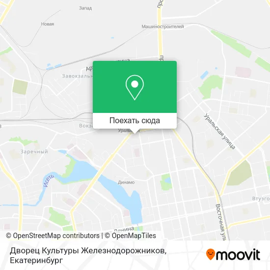 Карта Дворец Культуры Железнодорожников