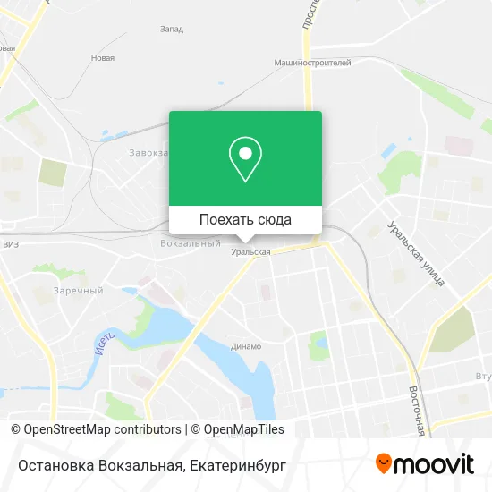 Карта Остановка Вокзальная