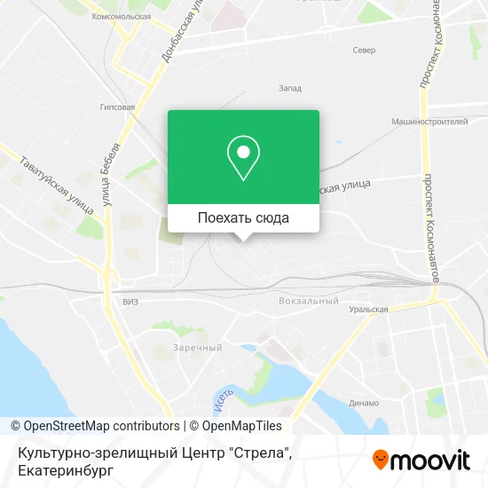 Карта Культурно-зрелищный Центр "Стрела"