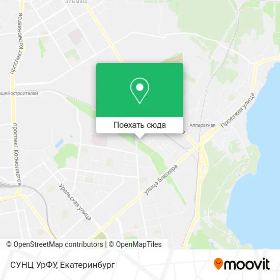 Карта СУНЦ УрФУ