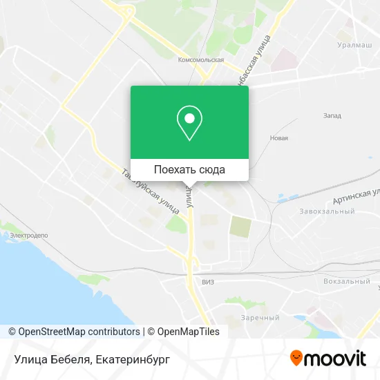 Карта Улица Бебеля