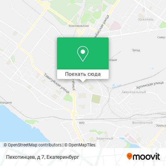 Карта Пехотинцев, д 7