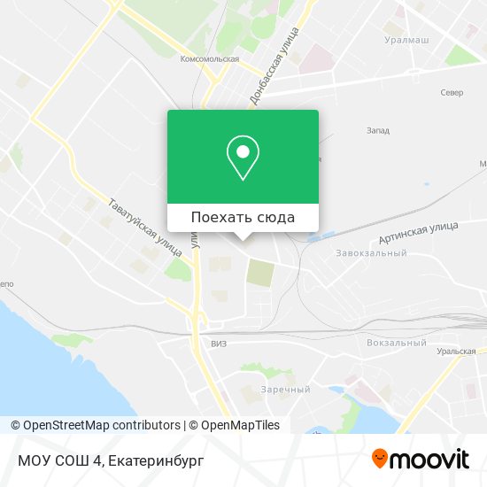 Карта МОУ СОШ 4