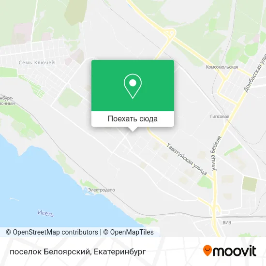 Карта поселок Белоярский