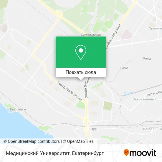 Карта Медицинский Университет