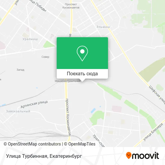 Карта Улица Турбинная