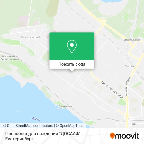 Карта Площадка для вождения "ДОСААФ"