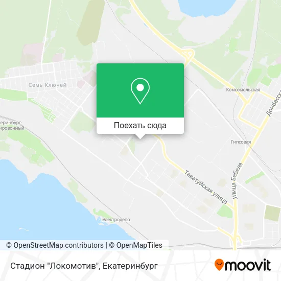 Карта Стадион "Локомотив"