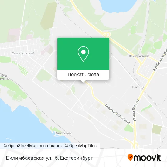 Карта Билимбаевская ул., 5