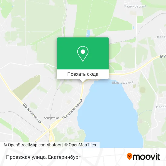 Карта Проезжая улица