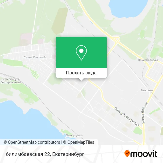 Карта билимбаевская 22