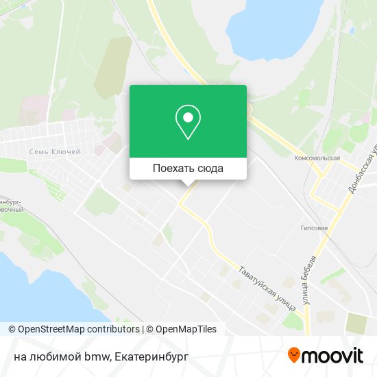 Карта на любимой bmw