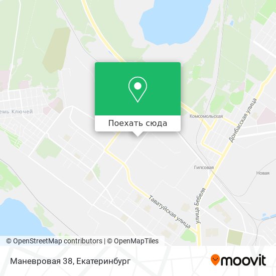 Карта Маневровая 38