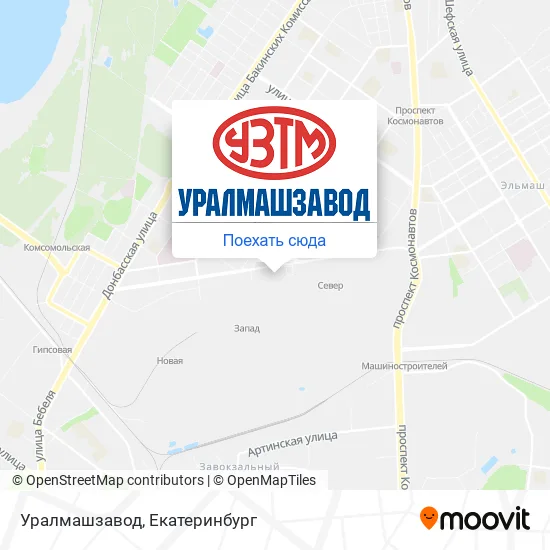 Карта Уралмашзавод