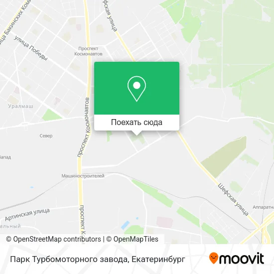Карта Парк Турбомоторного завода