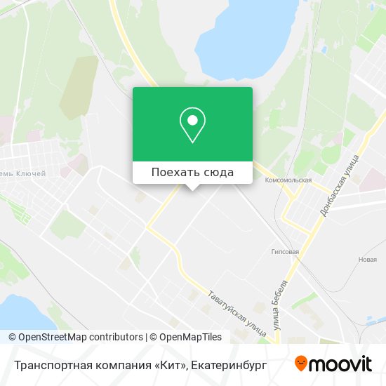 Карта Транспортная компания «Кит»