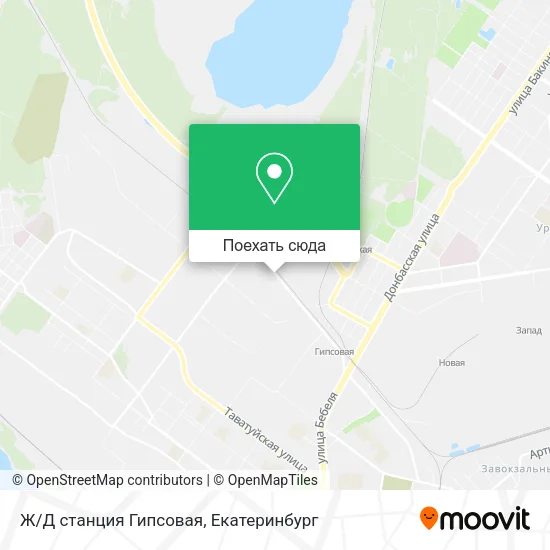 Карта Ж/Д станция Гипсовая