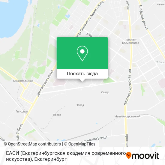 Карта ЕАСИ (Екатеринбургская академия современного искусства)