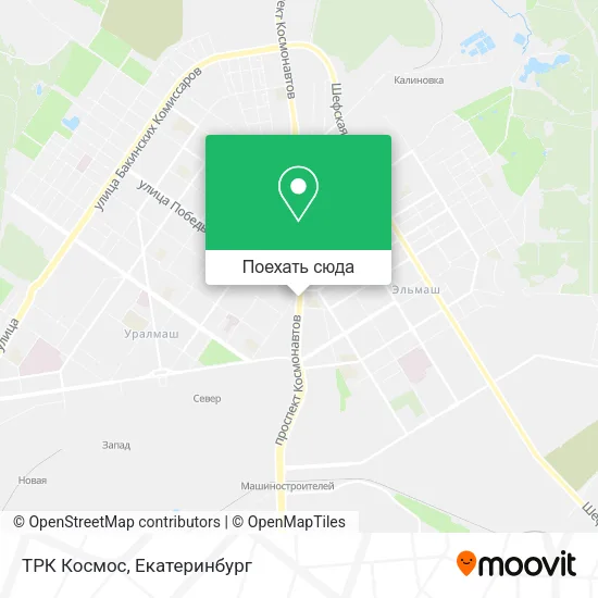 Карта ТРК Космос