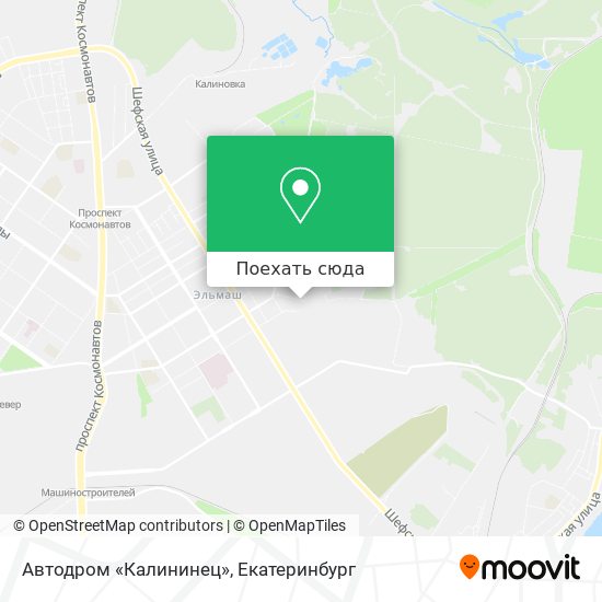 Карта Автодром «Калининец»