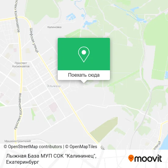 Карта Лыжная База МУП СОК "Калининец"