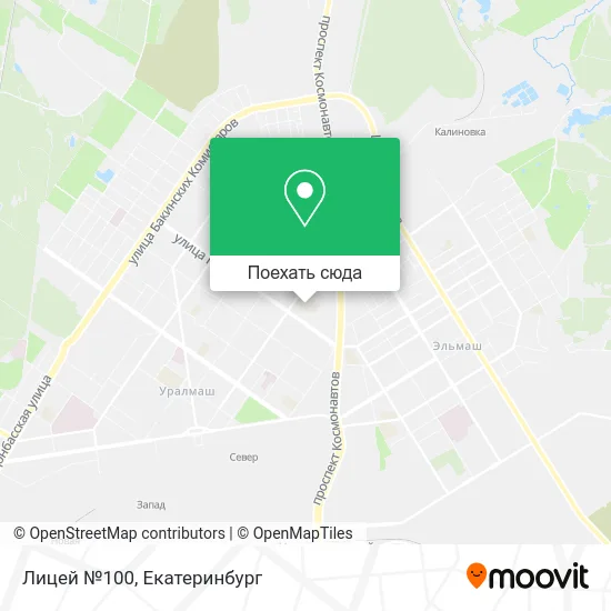 Карта Лицей №100
