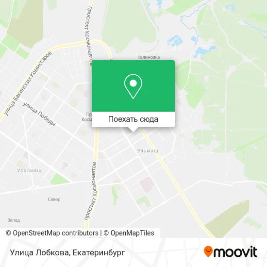 Карта Улица Лобкова
