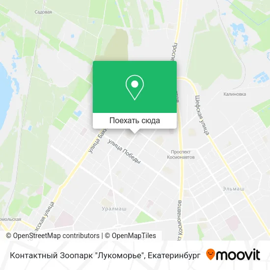 Карта Контактный Зоопарк "Лукоморье"