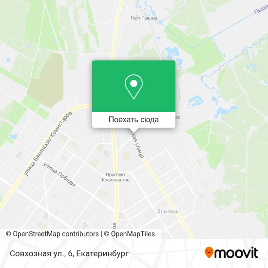 Карта Совхозная ул., 6