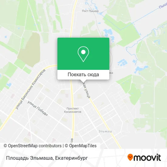 Карта Площадь Эльмаша
