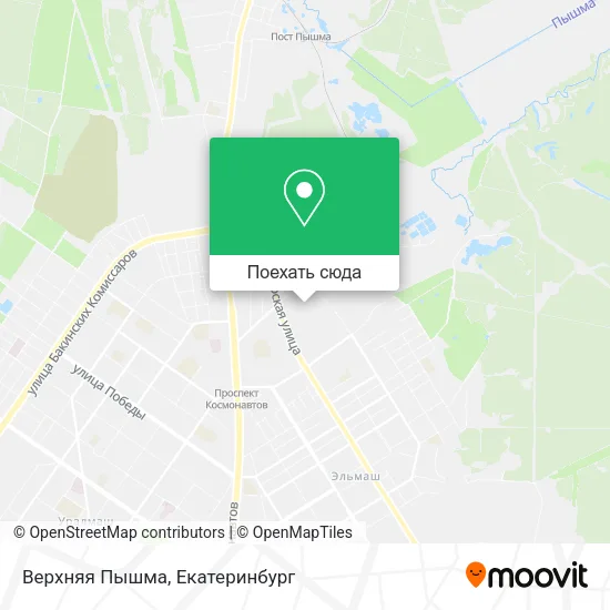 Карта Верхняя Пышма