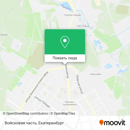 Карта Войсковая часть