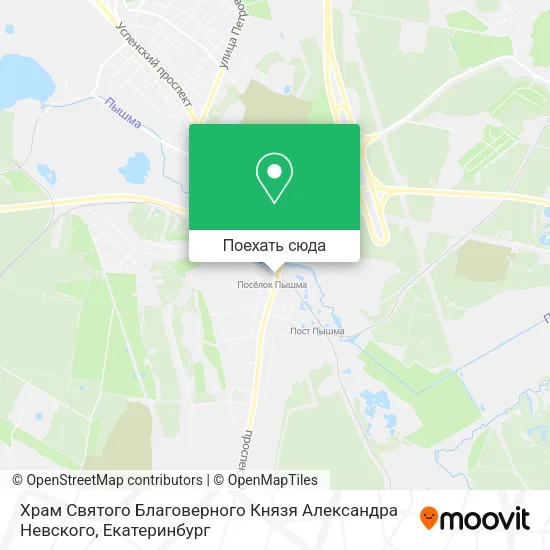 Карта Храм Святого Благоверного Князя Александра Невского