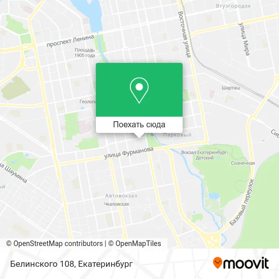 Карта Белинского 108