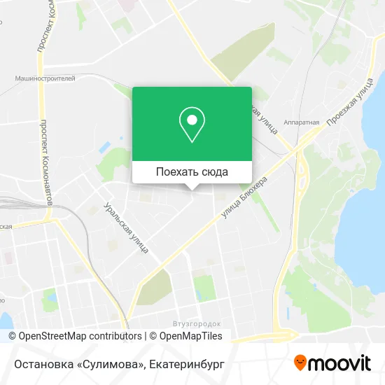 Карта Остановка «Сулимова»